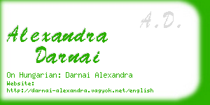 alexandra darnai business card